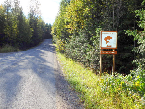 I believe that Horseshoe, is a small fishing lake.